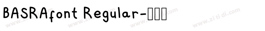 BASRAfont Regular字体转换